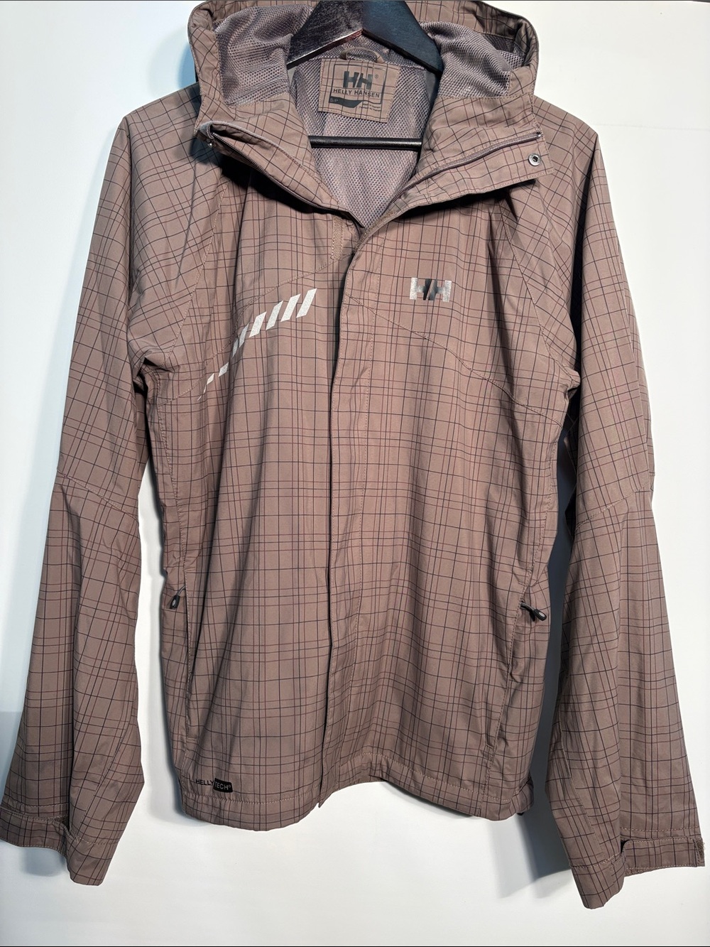 Helly Hansen Helly Tech Men's Brown Hooded Windbreaker Jacket